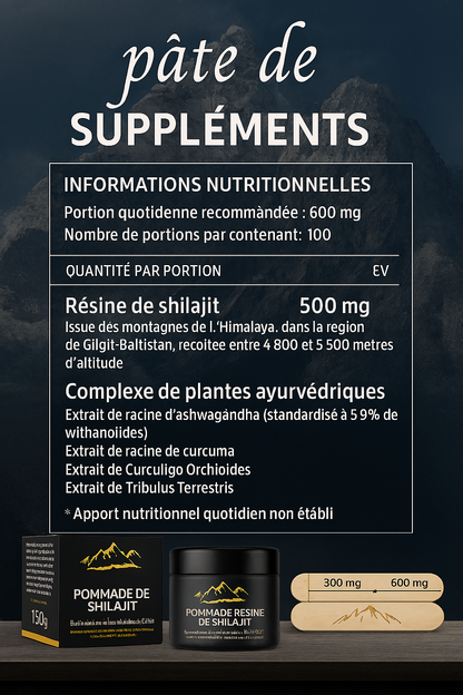 Shilajit Resin d'Himalaya