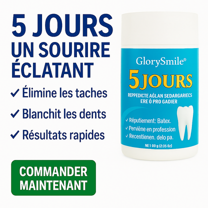 Poudre de blanchissement de dents